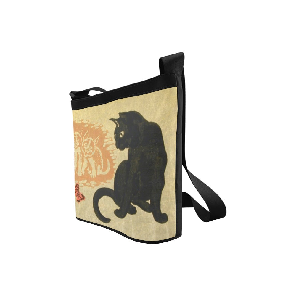 Cats and butterfly - Shoulder Sling Bag