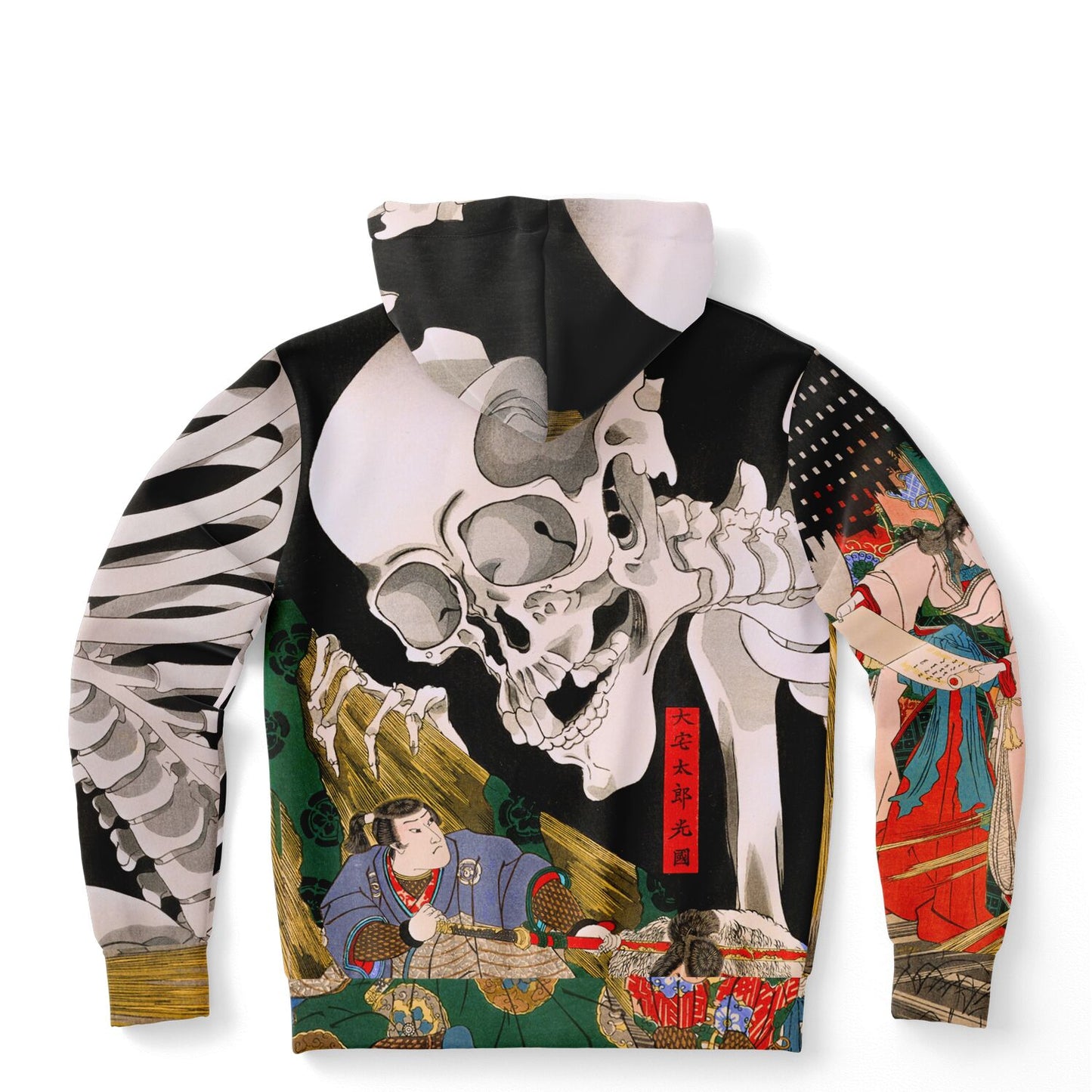 Takiyasha the Witch and the Skeleton Spectre Hoodie - Japanese Streetwear with Utagawa Kuniyoshi Art