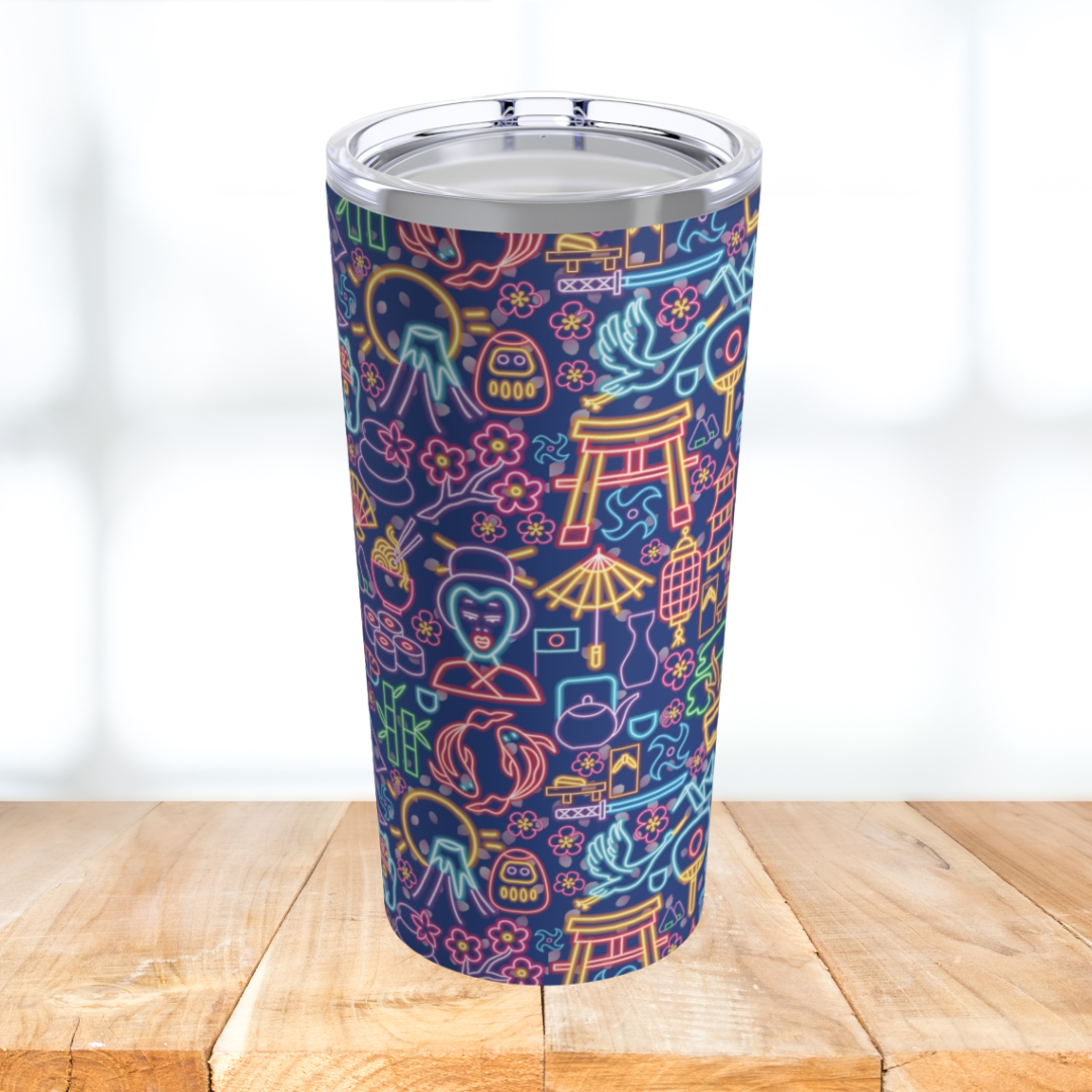 Neon Japan Tumbler Purple- 20oz