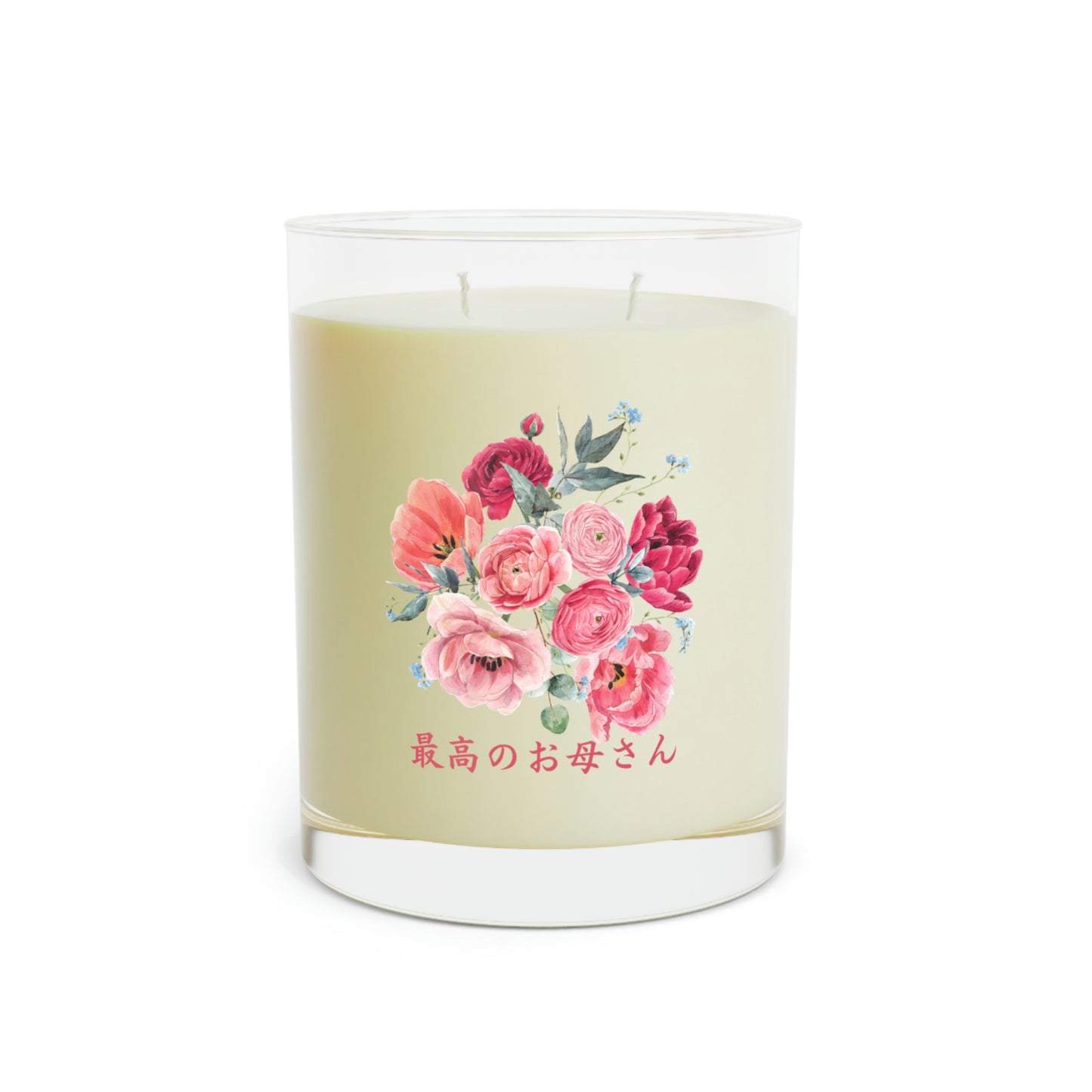 "The best mom" - Scented Candle - Full Glass, 11oz - Mother's Day gift - YUME