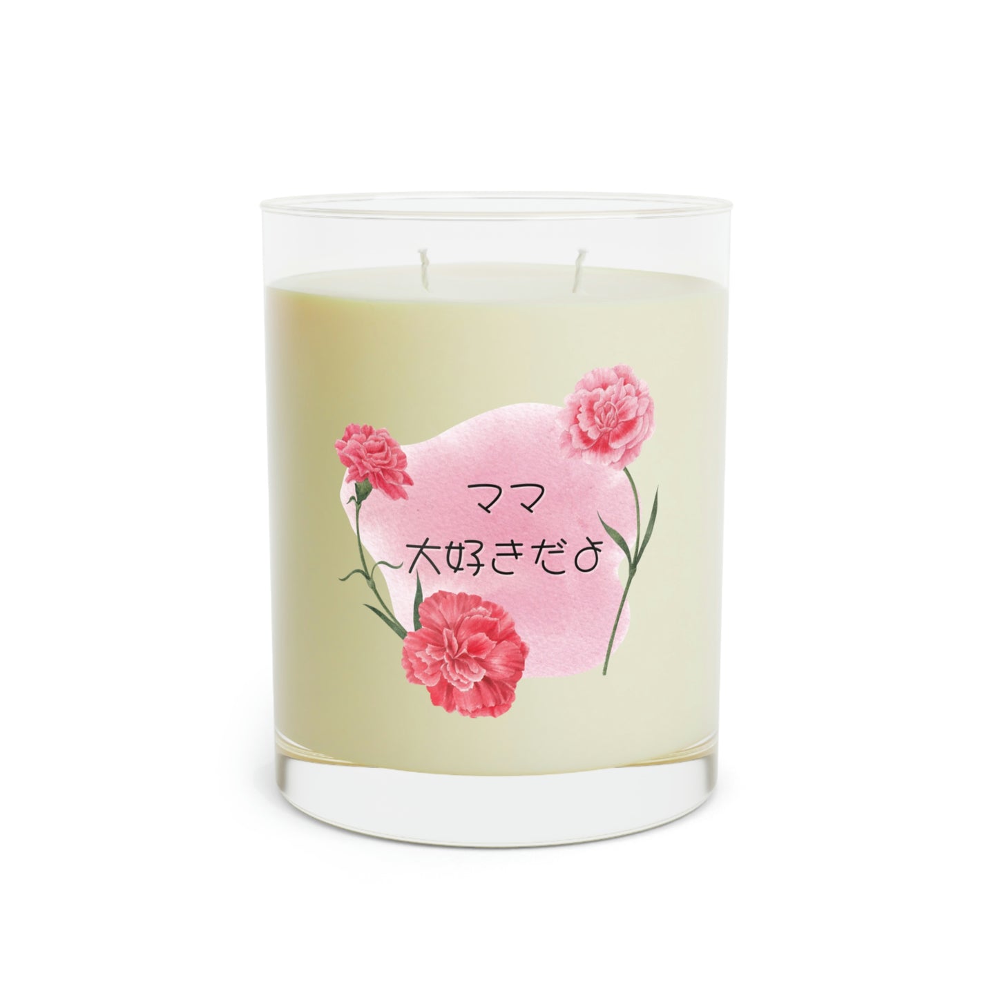 "I love you, mom" - Scented Candle - Full Glass, 11oz - YUME